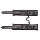 Set BDSM Sweet Chain 3 Piese, Catuse pentru Maini si Picioare, Zgarda si Lesa, Piele Ecologica, Bondage Play, Negru si Roz