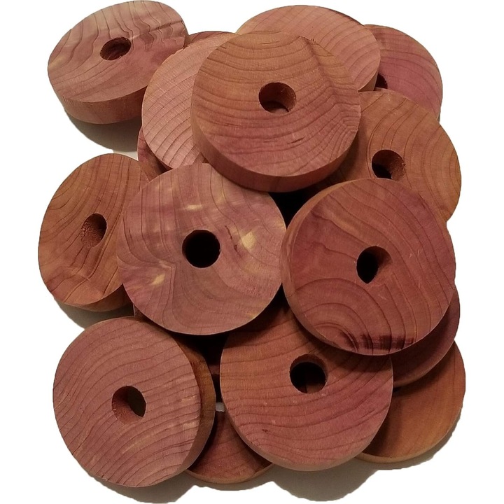30 db-os vörös cédrus karika készlet, természetes légfrissítő a páratartalom és a szagok eltávolítására, sokoldalúan használható otthon