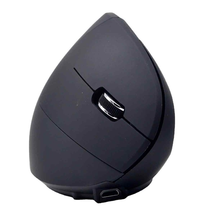 Mouse wireless vertical reincarcabil - incarcare wireless