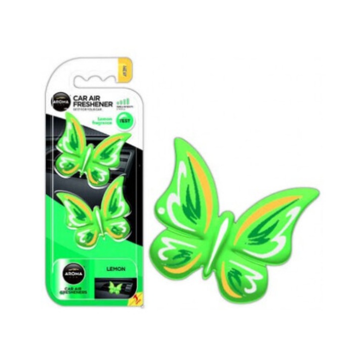Odorizant auto Aroma Car Fancy Shapes Butterfly Lemon