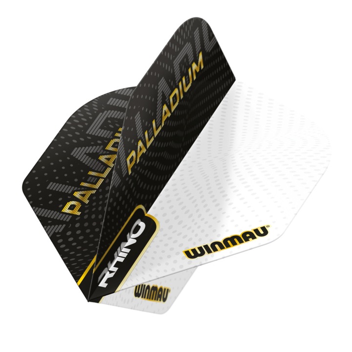 Комплект от 3 стрелички за дартс Rhino 100 Standard Extra Thick Palladium Black & White Darts