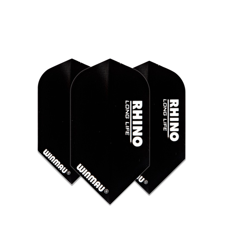 Set 3 Fluturasi Darts Rhino Slim Extra Thick - Negru