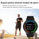 Ceas inteligent Wapik® S5, ecran de 1.39" TFT, rezistent la apa IP67, monitorizare cardiaca si somn, moduri sportive, compatibil cu iOS si Android, negru
