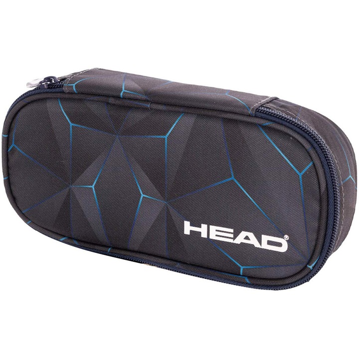 3D Blue ovális tolltartó - Head