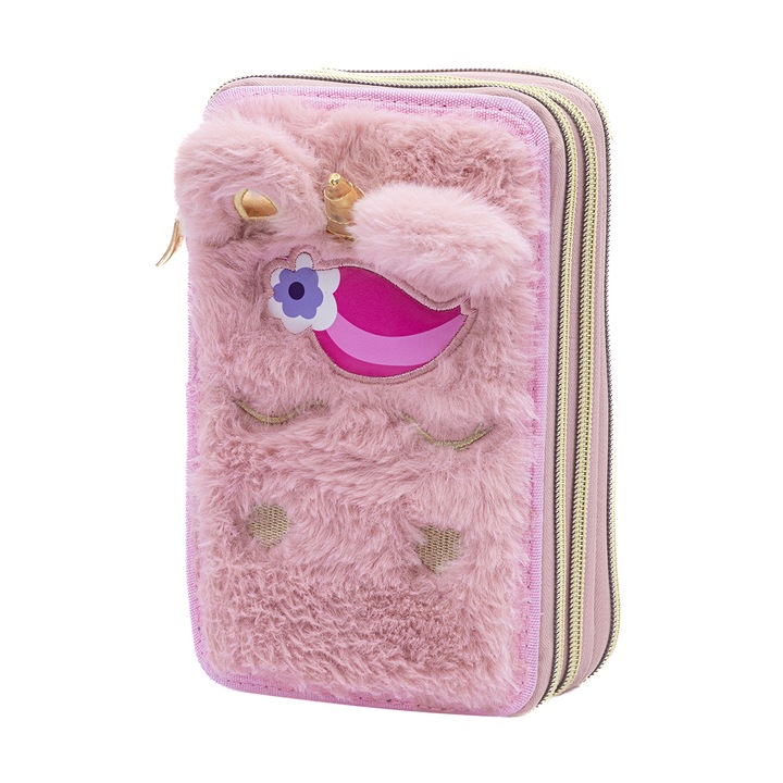 Несесер Astra, Пухкав, AC31, 3 отделения, Оборудван, Дизайн на еднорог