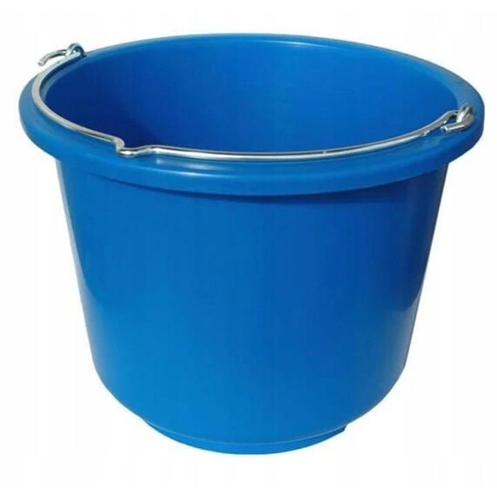 Kerbl vödör, tartós műanyag, kék, 13l