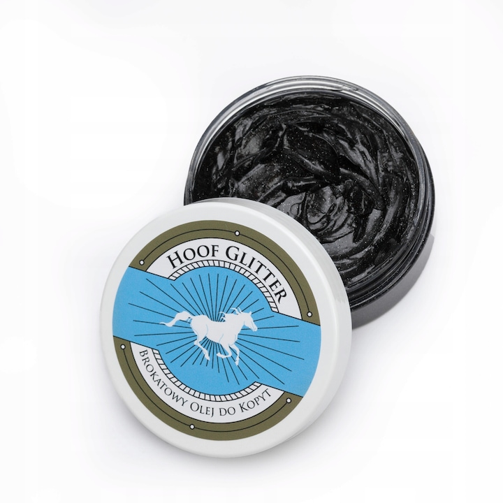 Ulei pentru copite, Scandia HoofGlitter, negru, 200 ml