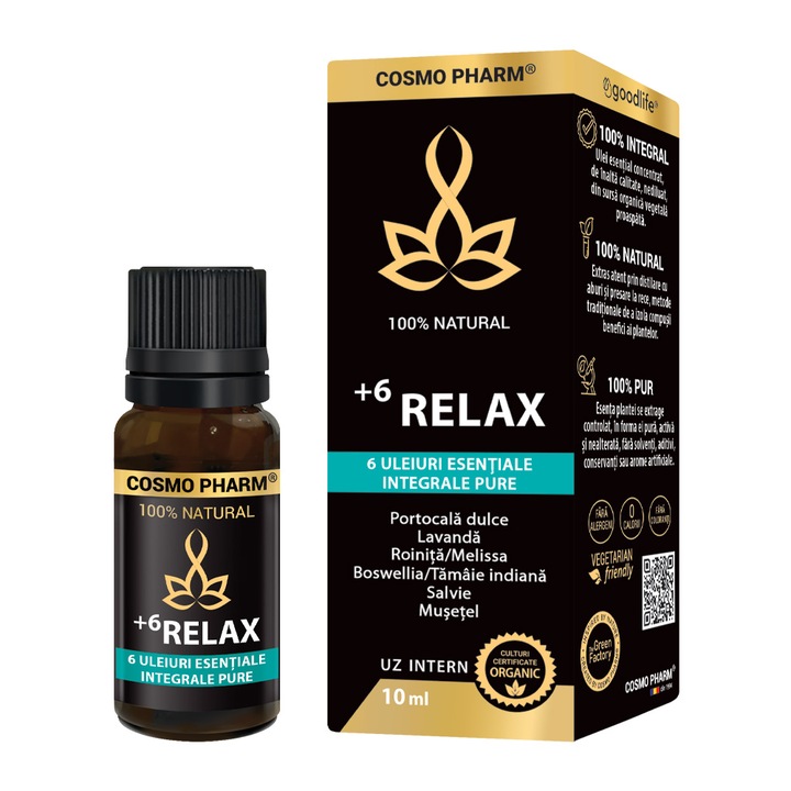 Ulei Esential Relax, Cosmo Pharm, 10 ml