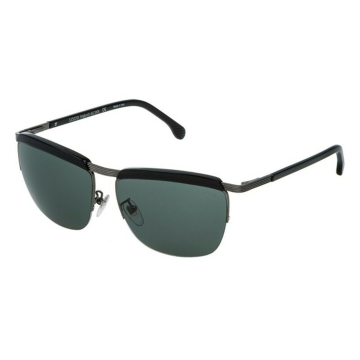 Ochelari de soare unisex, Lozza, Plastic, Polarizat, Protectie UV, Negru