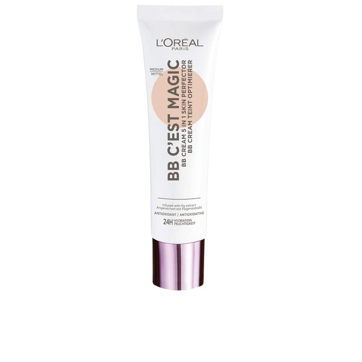 BB Cream L'Oreal Paris C'EST MAGIG, hidratare, protectie UV, #04-mediu