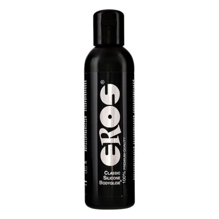 EROS szilikon síkosító, bőrgyógyászatilag tesztelt, fekete, 500ml