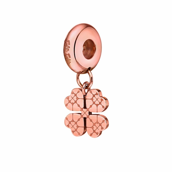 Talisman bratara pentru dama, Folli Follie, Beads, roz auriu, 1 cm, argint