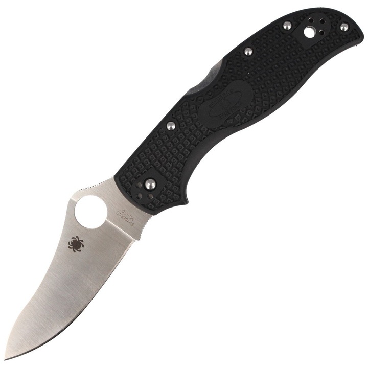 Cutit, Spyderco, Stretch 2 Lightweight, VG-10, inox, negru/argintiu, 207 mm