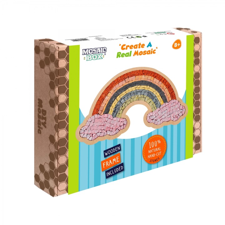 Mozaica Creativa MOSAICBOX, Neptune Mozaic, Taietura Arc-en-Ciel, Set