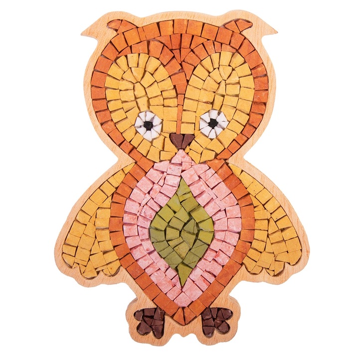 Mozaic creativ MOSAICBOX, Neptune Mozaic, Bufnita, Set 240 buc