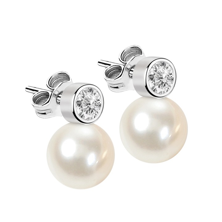 Cercei Morellato Perla SANH04, argint 925, marime 12.6mm