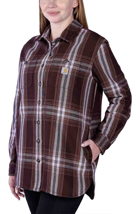 Női ing, CARHARTT, gyapjú, barna, XS INTL