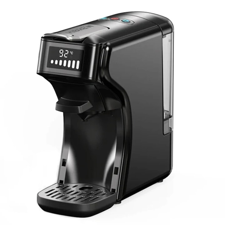 Еспресо машина Hibrew, Съвместима с Nespresso, Dolce Gusto, KCup капсули, чай, ESE сашета и смляно кафе, Черен