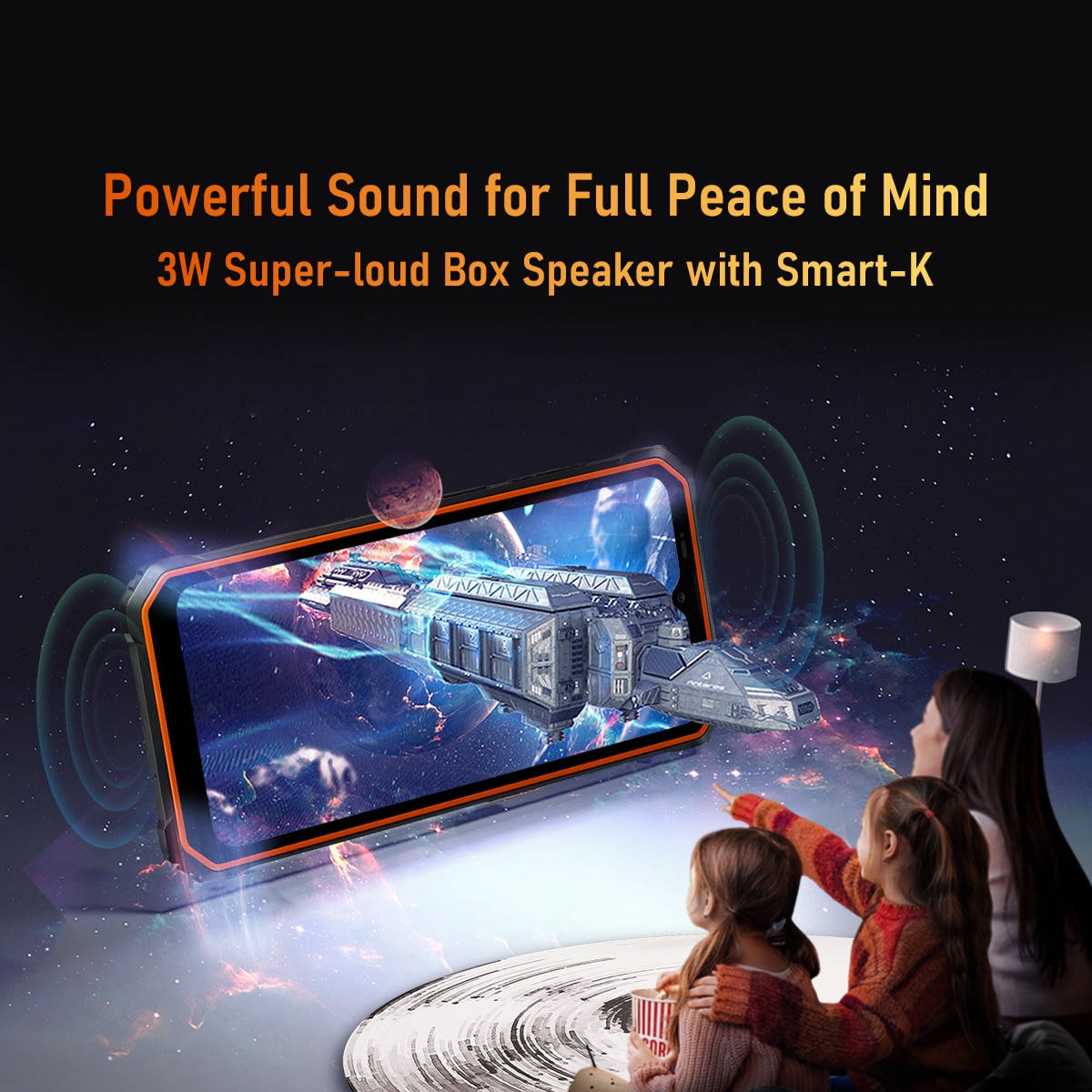 Telefon mobil Blackview BV6200 Pro Orange, 128GB, 6GB RAM, 13000mAh, Dual SIM 4G, IP68, NFC, GPS
