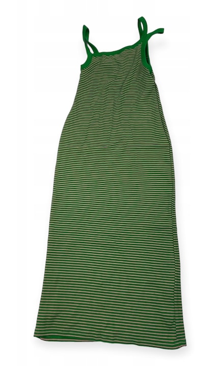 Rochie de dama cu bretele Zara, Bumbac, Verde, L INTL