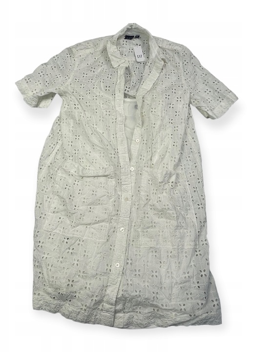 GAP női ruha, poliészter, fehér, M-es méret