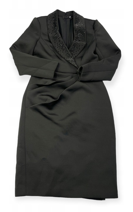 Rochie cu maneca lunga pentru femei Badgley Mischka, Poliester, Negru, 36 EU