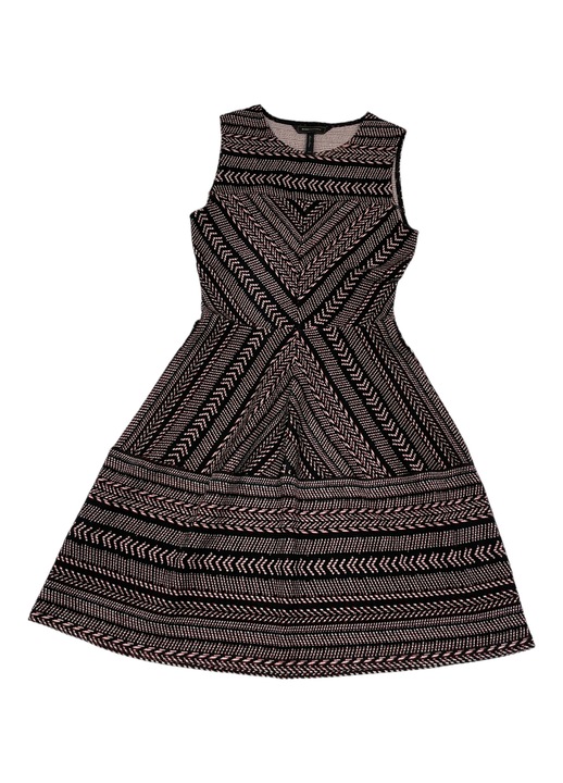 Rochie dama cu bretele, BCBGMAXAZRIA, Acril, Maro, 2XS INTL