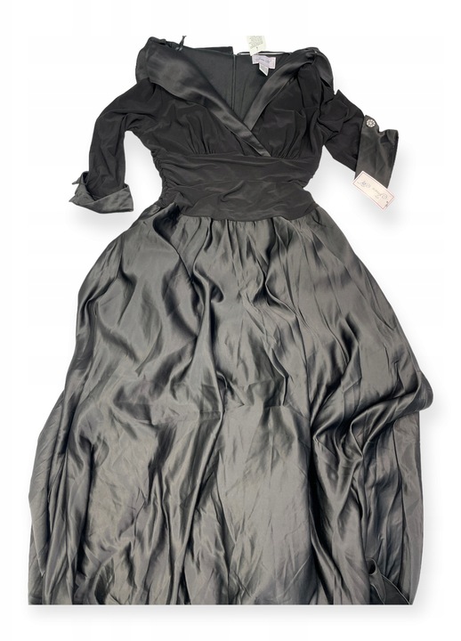 Rochie de seara lunga de dama JESSICA, Poliester, Negru, 46 EU