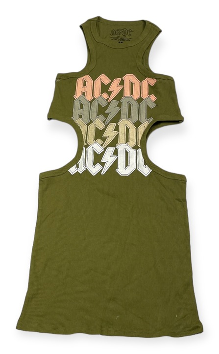 Női ruha AC/DC, pamut, zöld, Zöld