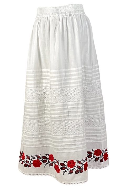 Noi szoknya R24F, kristalyfeher/piros