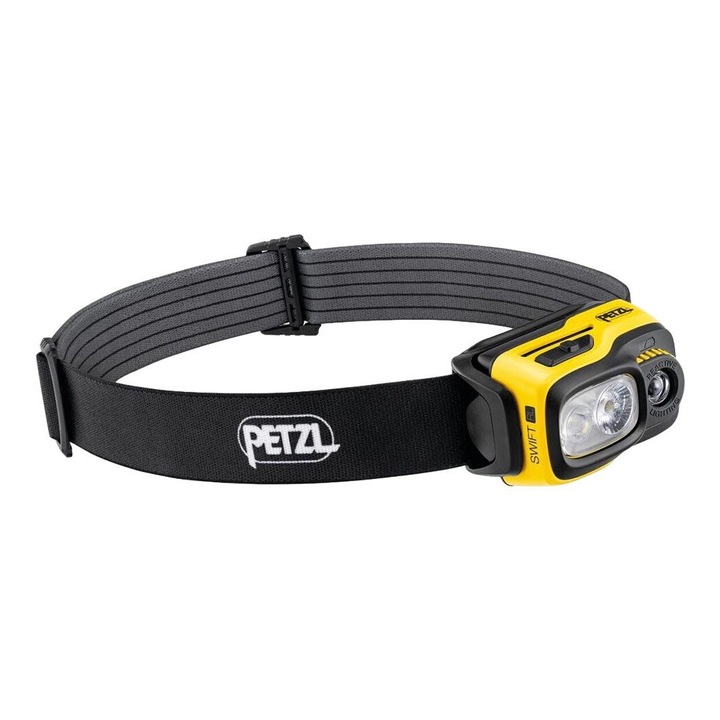 Челник Petzl Swift RL LED, черен/жълт