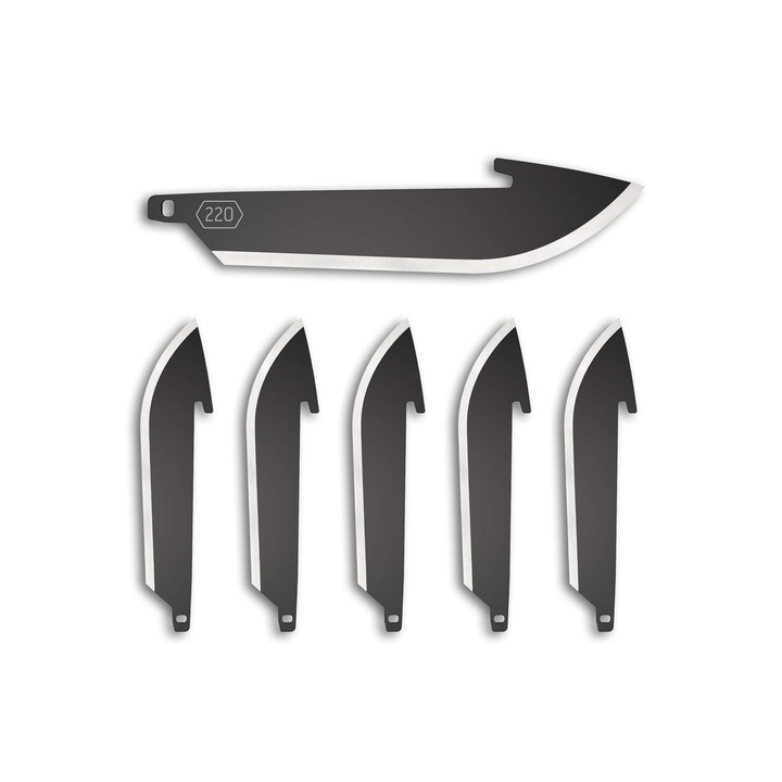 Set 6 lame de schimb, Otel, Negru, 5.6cm