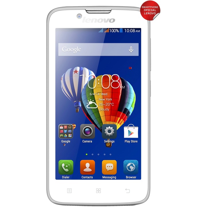 Telefon mobil Lenovo A328, Dual Sim, White