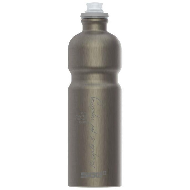 Bidon Sigg Move MyPlanet, aluminiu reciclat, Smoked Pearl, 0.75L