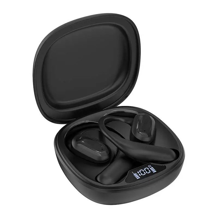 Casti wireless Hoco W56, Bluetooth 5.4, autonomie 28 ore, pliabile, 195x185x84mm, negru