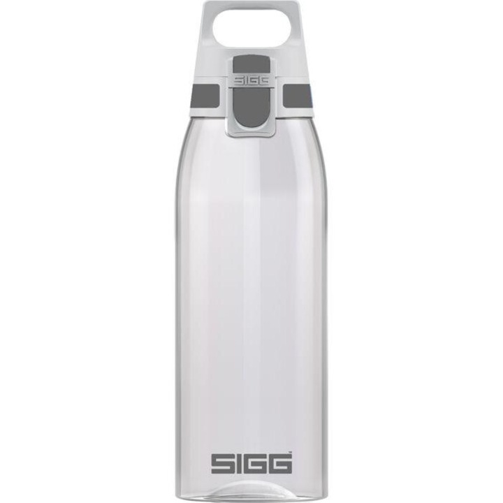Bidon Sigg Total Color, Tritan rezistent, Transparent, 1.0L