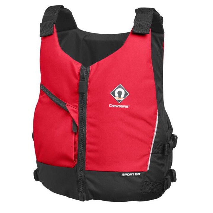 Crewsaver, Спасителна жилетка Sport Red 2610, полиестер, регулируема, червена / черна, SM INTL