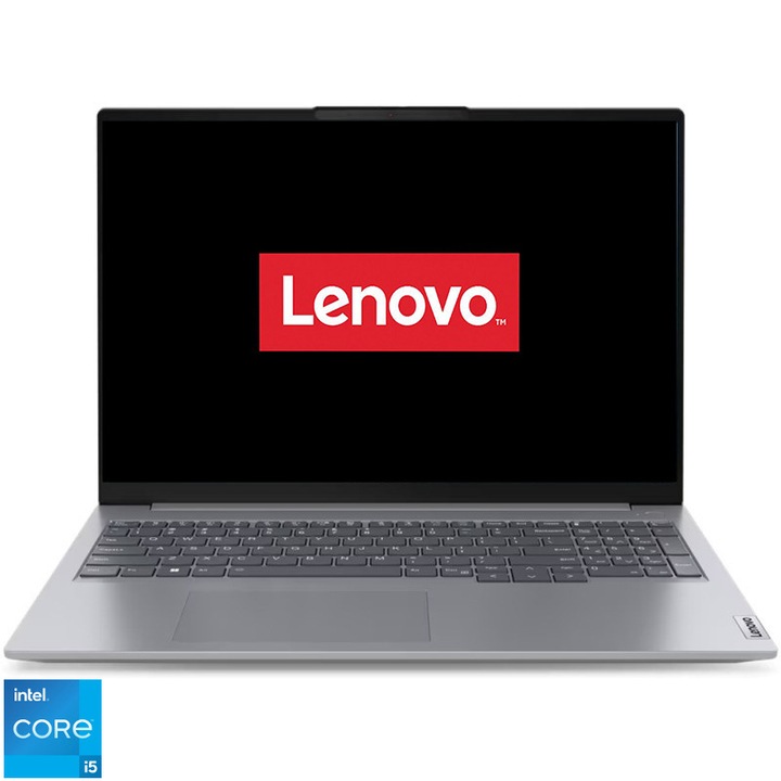 Laptop Lenovo 16'' ThinkBook 16 G6 IRL, WUXGA IPS, Procesor Intel® Core™ i5-1335U (12M Cache, up to 4.60 GHz), 64GB DDR5, 4TB SSD, Intel Iris Xe, No OS, Arctic Grey