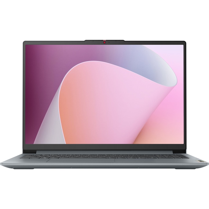 Лаптоп Lenovo IdeaPad Slim 3 15IAN8 с Intel Core i3-N305 (1.8/3.8GHz, 6M), 8 GB, 512GB M.2 NVMe SSD, Intel UHD Graphics 32EUs, Free DOS, Сив