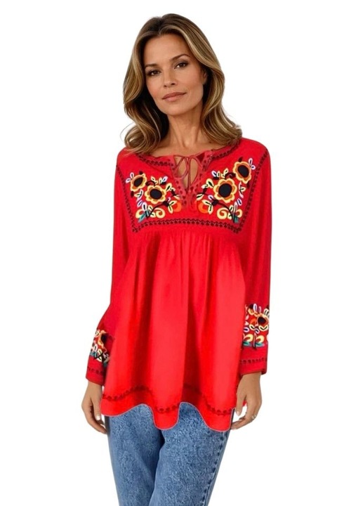 Bluza tip ie dama B23, Rosu