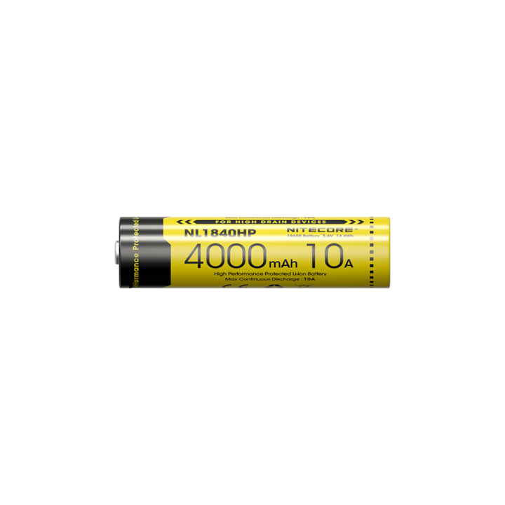 Acumulator 18650, Nitecore NL1840HP, Li-Ion, 4000 mAh, PCB, 10A