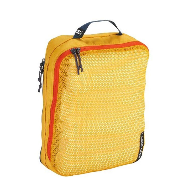 Organizator de bagaje Eagle Creek Reveal, compartimentat curat/murdar, galben, 25.5x36x11cm