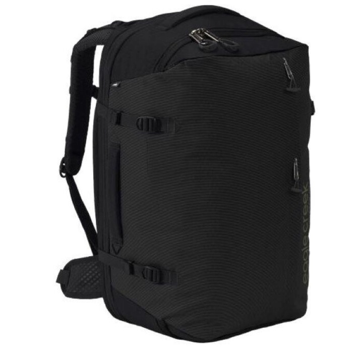 Rucsac de calatorie Eagle Creek Tour, capacitate extensibila 40-45 L, impermeabil, negru, 52x34x22.5cm