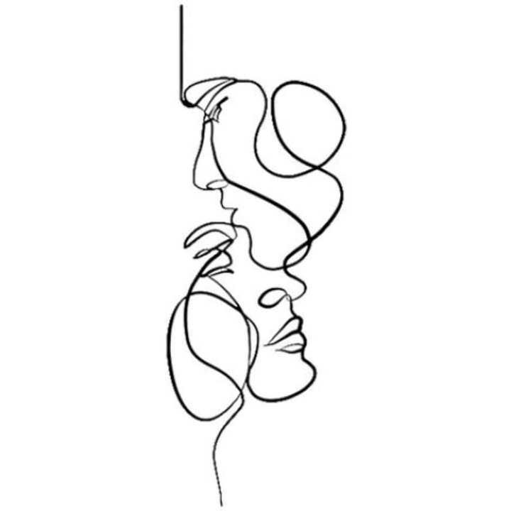 Decoratiune de perete BGHYHYHI, model artistic 3D, fier, negru