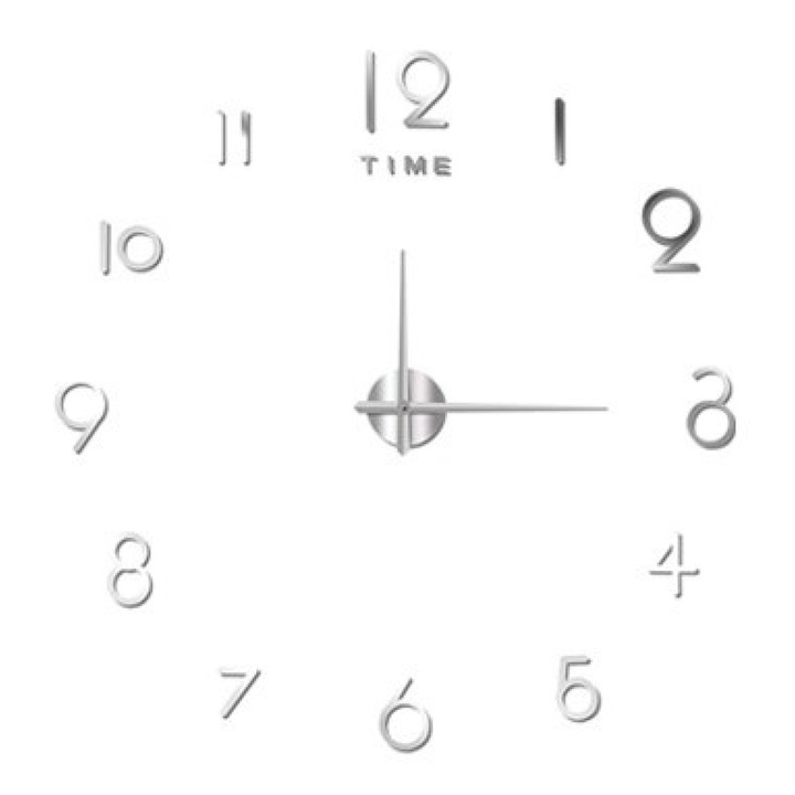 Ceas de perete 3D personalizabil, mecanism de ceas cu cuart cu miscare de maturare silentioasa, decor artistic pentru sufragerie, dormitor, baie, bucatarie