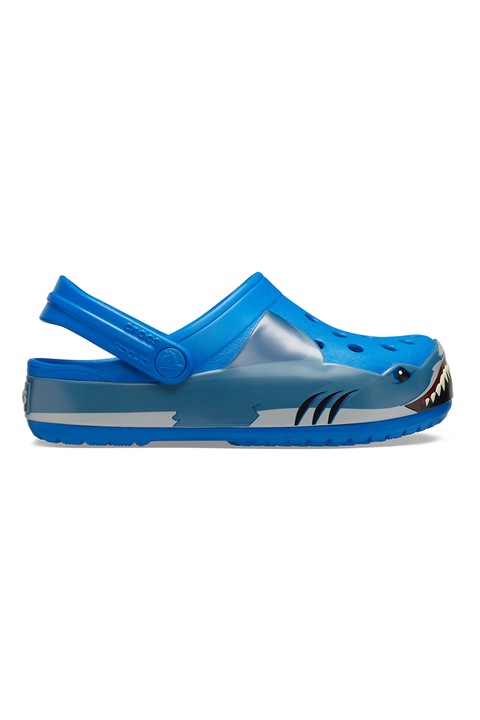 Crocs, Saboti slingback cu model, Albastru, 20-21 EU