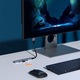 Хъб 4 в 1 USB Type-C Port Hub, 3x USB2.0, 1x USB3.0, сив, за лаптоп Mac, USB стик, друго устройство Type-C
