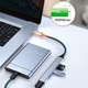 Хъб 4 в 1 USB Type-C Port Hub, 3x USB2.0, 1x USB3.0, сив, за лаптоп Mac, USB стик, друго устройство Type-C