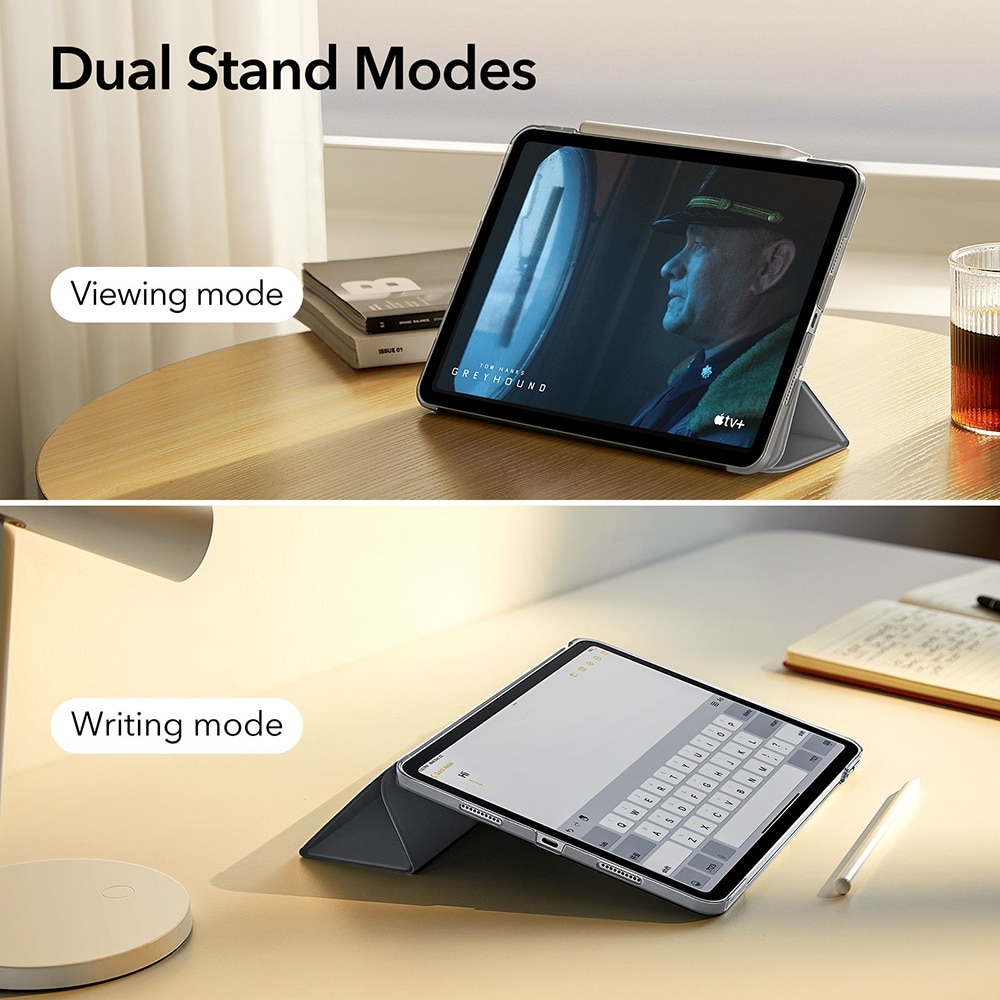 Husa pentru iPad Air 13 (2024) - ESR Ascend Trifold - Frosted Grey