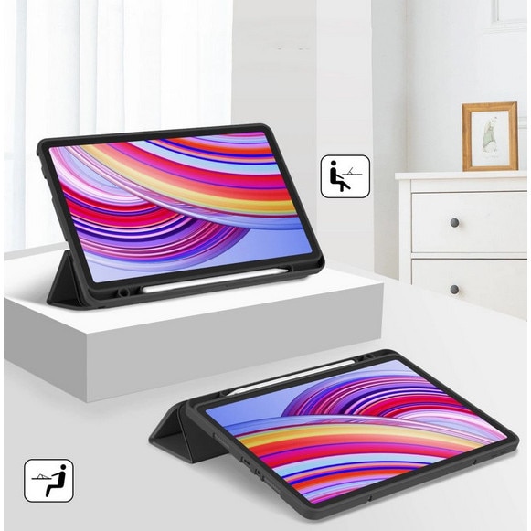 Husa Tech-Protect Smartcase Pen compatibila cu Xiaomi Redmi Pad Pro 12.1 inch Black